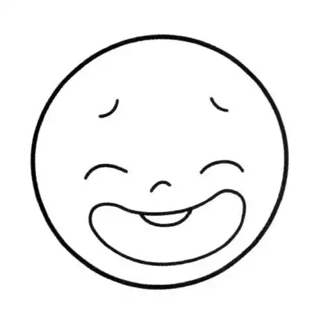 可爱圆脸表情包简笔画图片大全