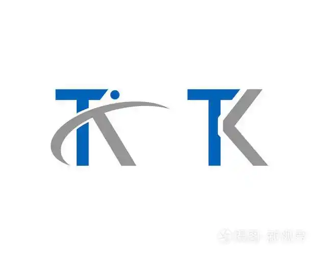 一套tk字母标志设计模板矢量