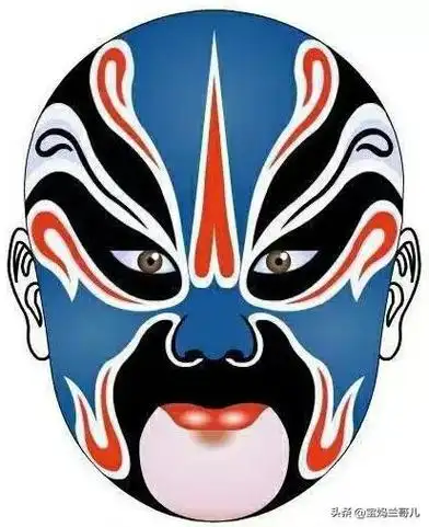 黑脸张飞京剧脸谱图片黑色脸谱图片张飞
