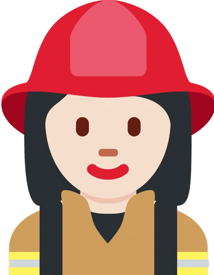 女消防员: 光线色