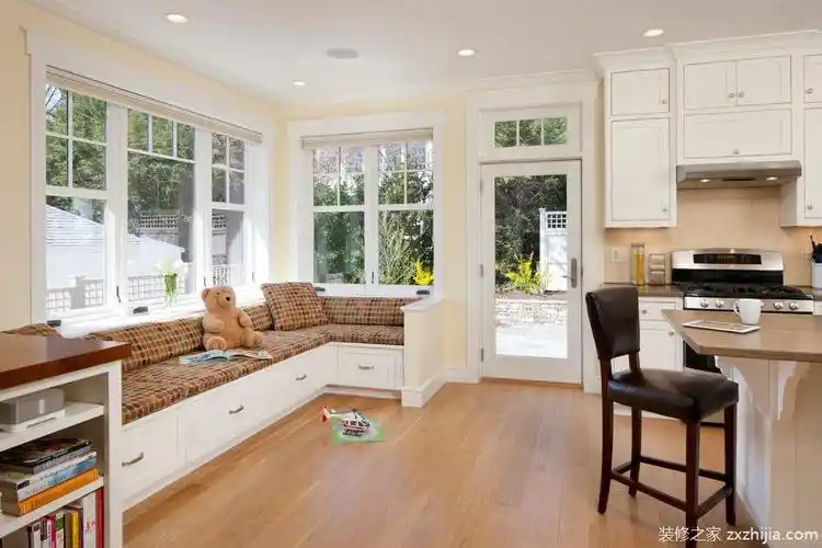 米色美式风格客厅卡座式沙发效果图赏析