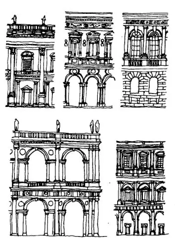图9 柱式对欧洲古典建筑形式类型的影响 1.5 建筑类型学的用途