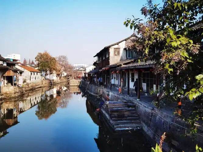 游览美丽乡村嘉兴桐乡新市古镇