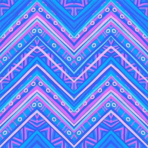 彩色粉蓝民族折纹图案图片