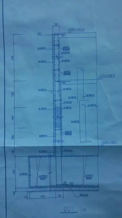 挡土墙钢筋信息