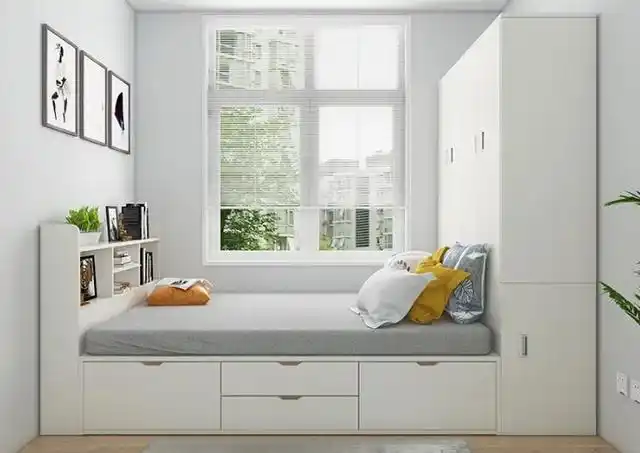 小户型的房子用榻榻米床,不仅能增加收纳,还能满足很多需求