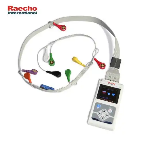 hot selling mini holter electrocardiograph ecg machine 12