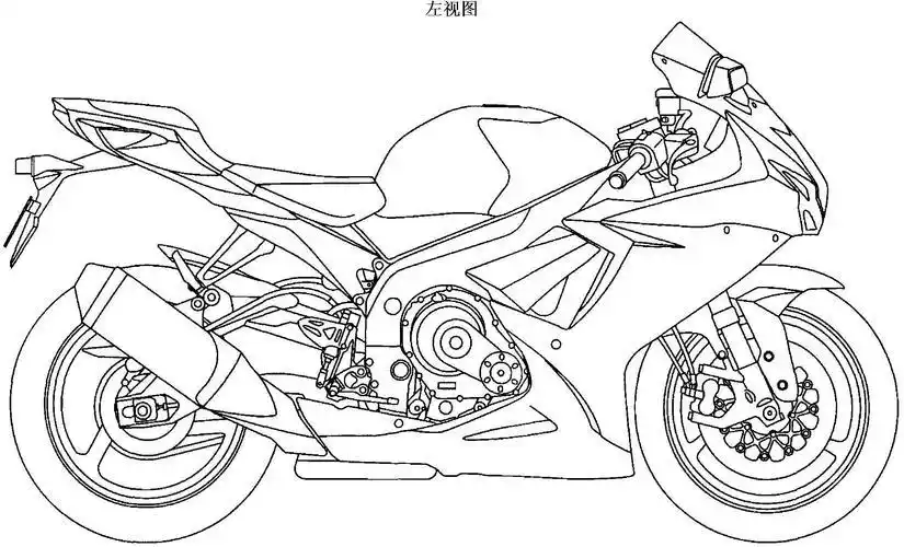 摩托车画法简笔画图片 摩托车画法简笔画图片儿童画