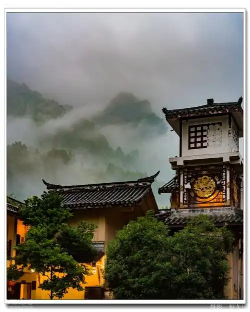 青城后山烟雨迷蒙泰安古镇随拍