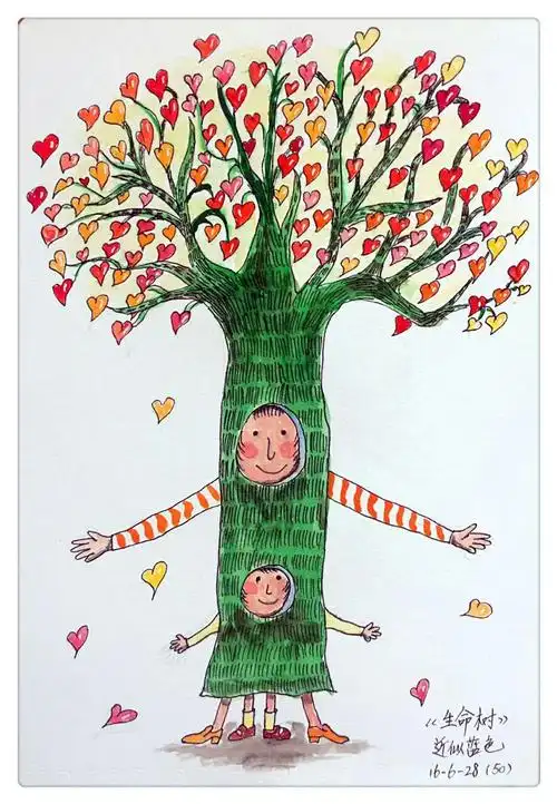 好报画画群生命树作品选