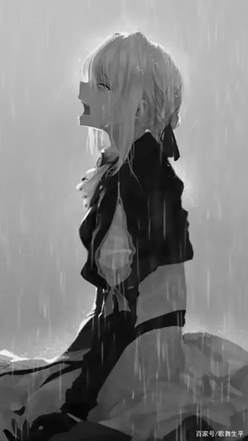 二次元动漫 伤心女孩