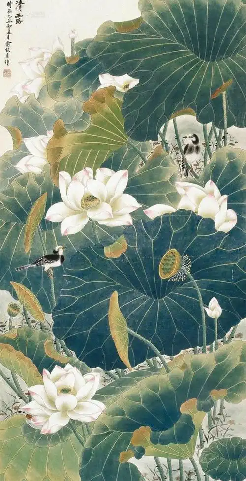 「花鸟国画作品分享」今天分享的是「荷花篇」大师作品欣赏