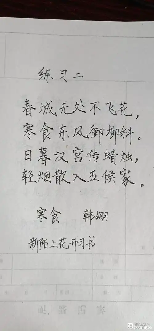 古诗硬笔书法——书愤(二)