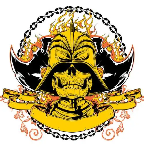 骷髅头创意图案设计图片