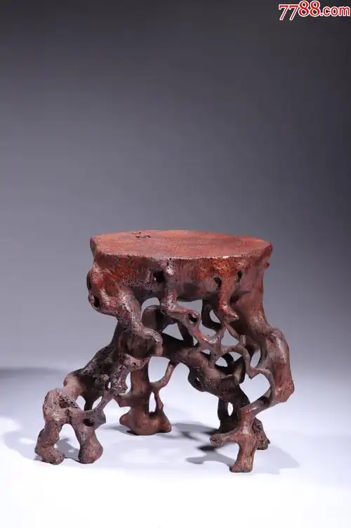 竹雕根雕底座20.5x11.5x17.5cm