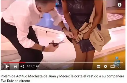 猪哥男当众剪破裙子 女主持灿笑挡「神秘三角洲」曝光