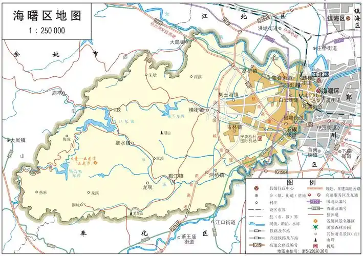 海曙区标准地图