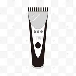 剪发工具卡通电推子插画
