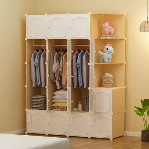 衣柜简易家用小户户型储物柜卧室出租房结实耐用衣柜