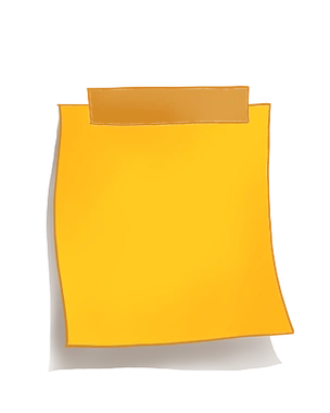 卡通便签图案插图