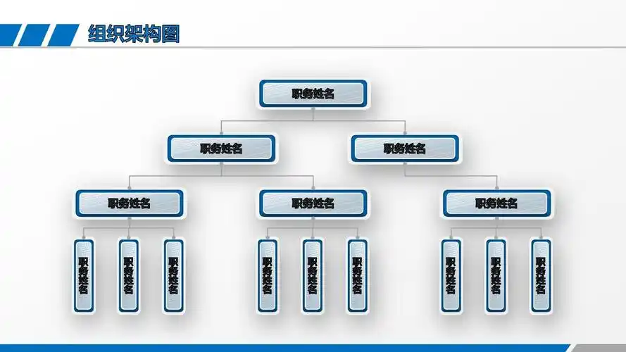 最新企业公司组织架构图ppt模板01