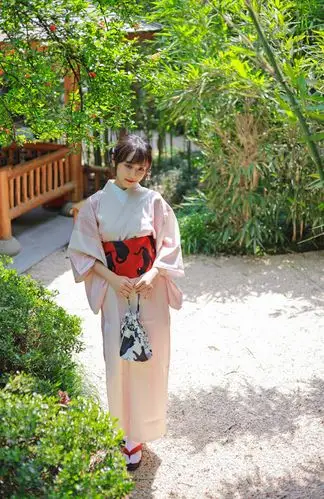 和服  2  白色内衬  3 定型结腰封 4 绑带  5 腰穗  6 头花 7  袜子 8