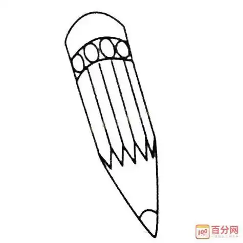 长铅笔的简笔画