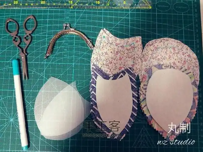 四片式口金包包制作教程