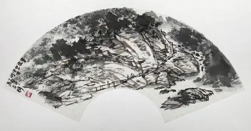 山水揽秀——耿安辉扇面作品