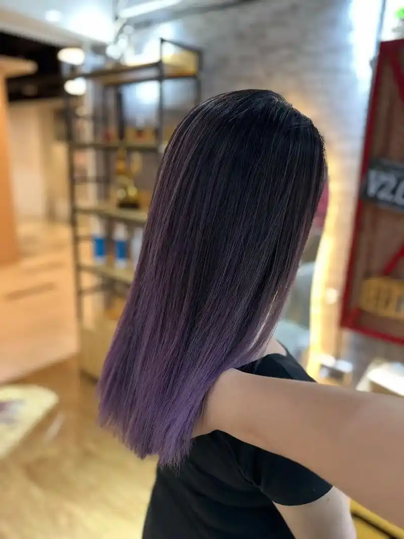 坡坡巴黎画染の紫灰色