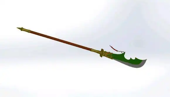 看看我画的青龙偃月刀,多提意见啊