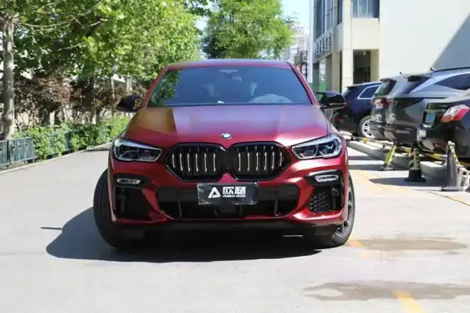 宝马x6全车改色贴膜pet罗曼尼红