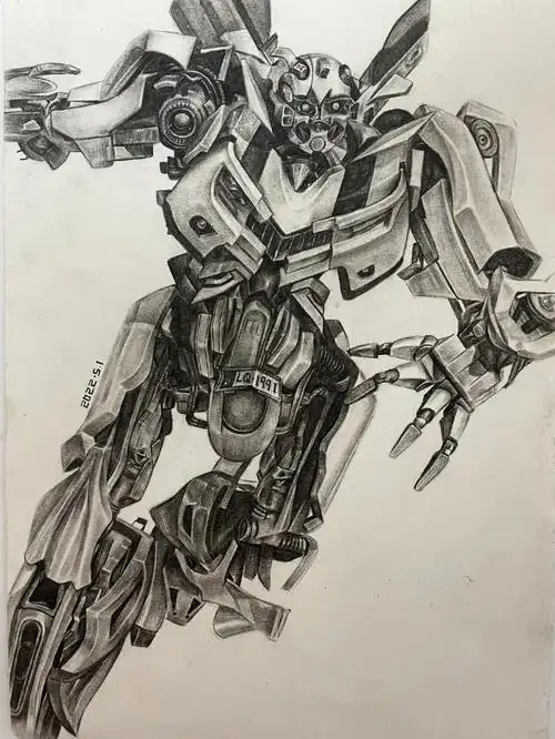 大黄蜂上色步骤图