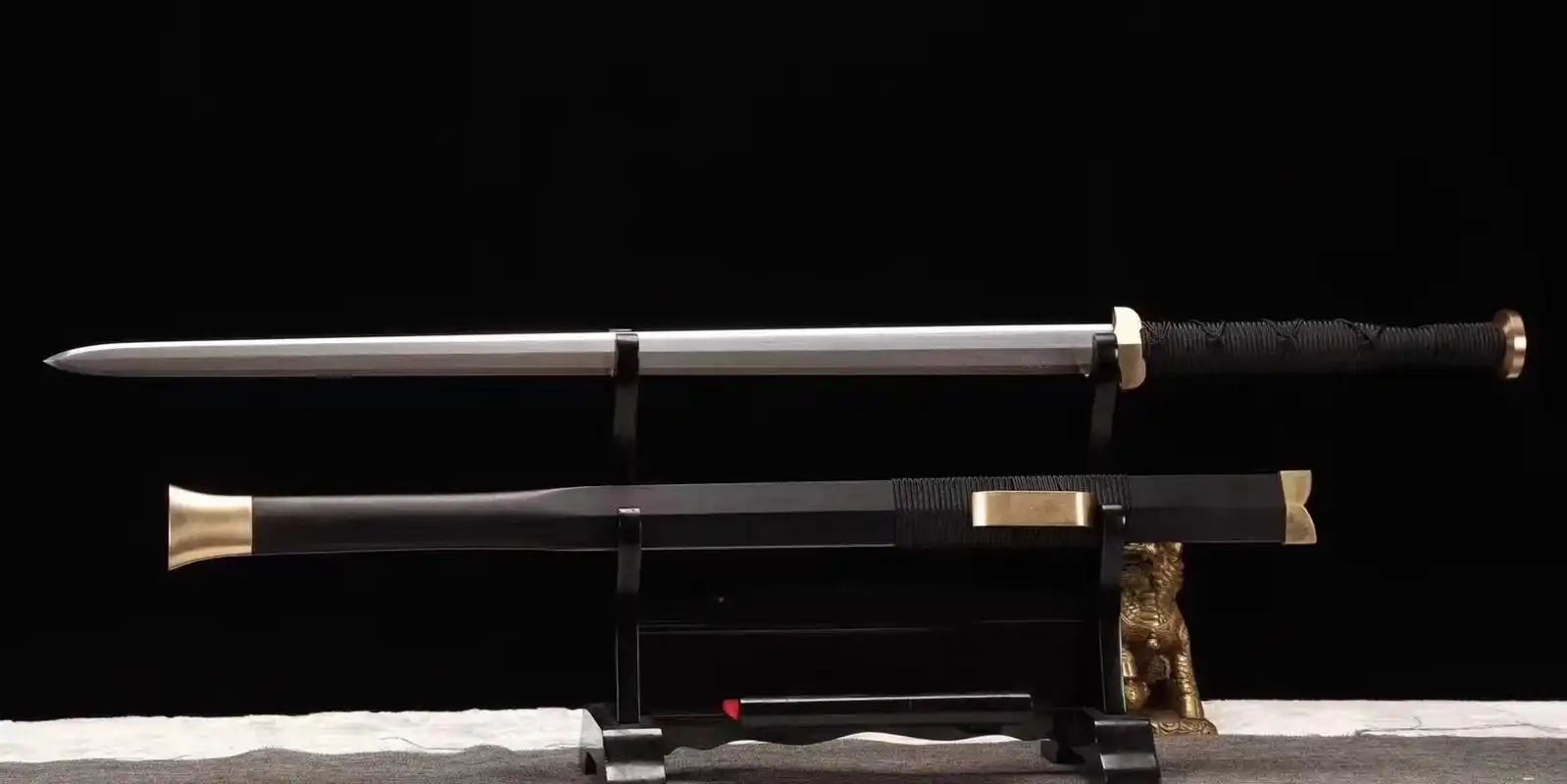 纯铜简装百炼钢八面汉剑