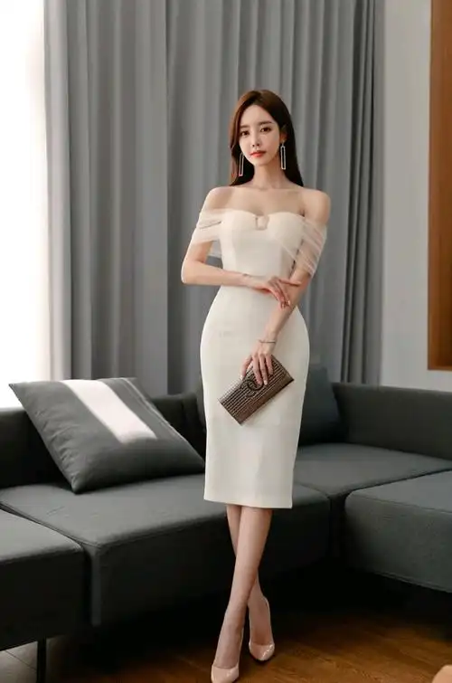 孙允珠美图欣赏:第1276期,玉彩梦羽星斑曼妙缪斯晚礼裙