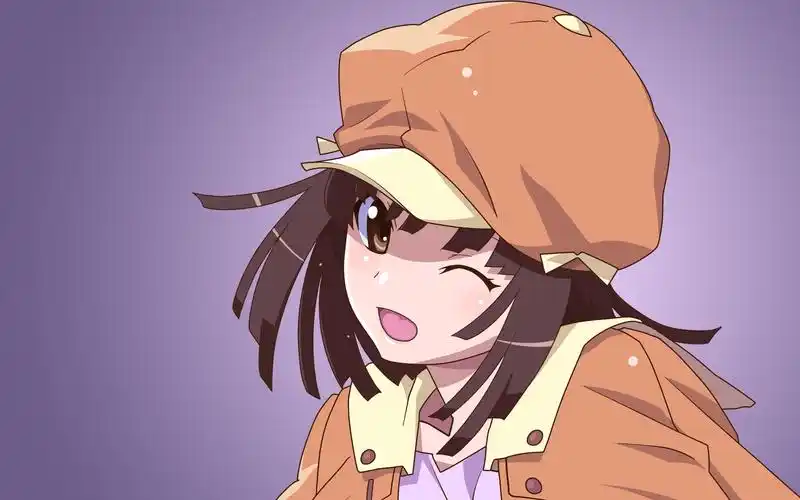 monogatari series,anime girls,winking,壁纸,高清壁纸动漫,人物