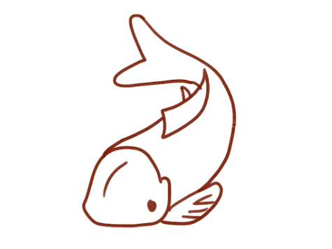 简笔画日本锦鲤