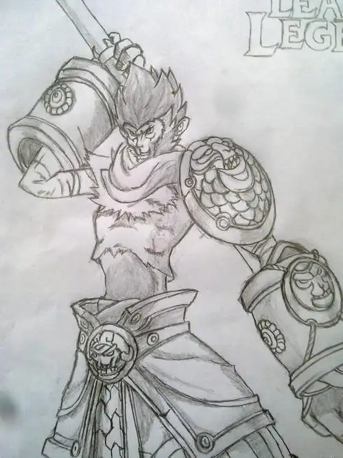 地狱火孙悟空简笔画卡通孙悟空怎么画卡通孙悟空简笔画图片大全齐天