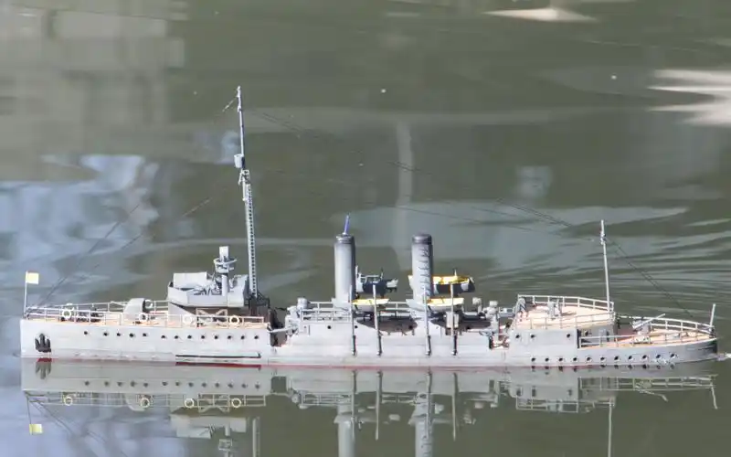 活动作品模玩老男孩小号手1150中山舰模型制作记4试航篇