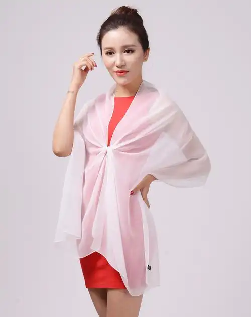 忻兰 赫本佳人真丝长巾