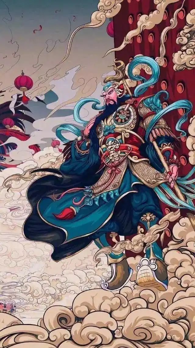 砚外之艺9幅中国门神高清年画设为手机壁纸辟邪驱魔