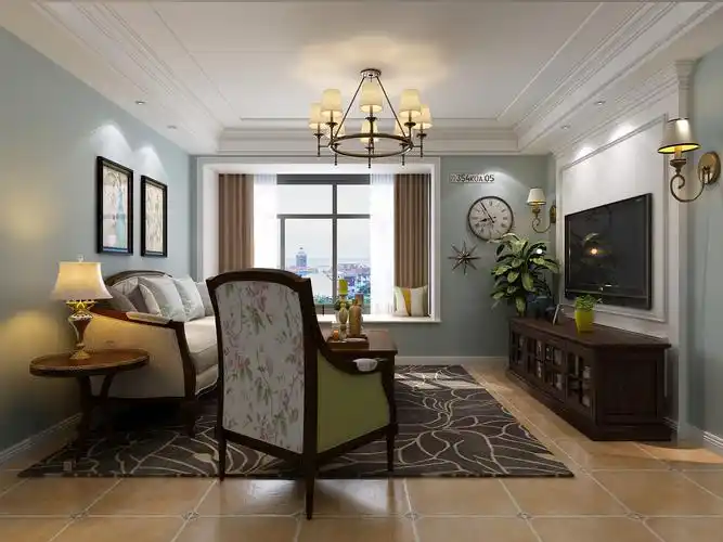 简美风格 - 美式风格五室一厅一卫装修效果图 - ***1设计效果图 - 每