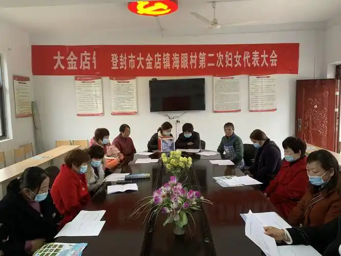 登封市大金店镇海眼村第二届妇联组织换届选举工作圆满完成