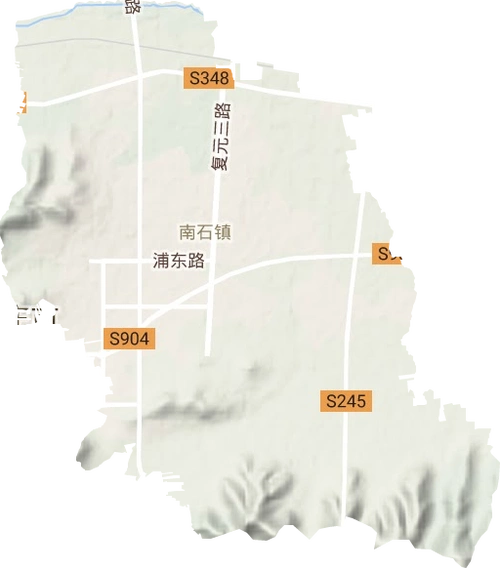 兴城街道高清地形地图