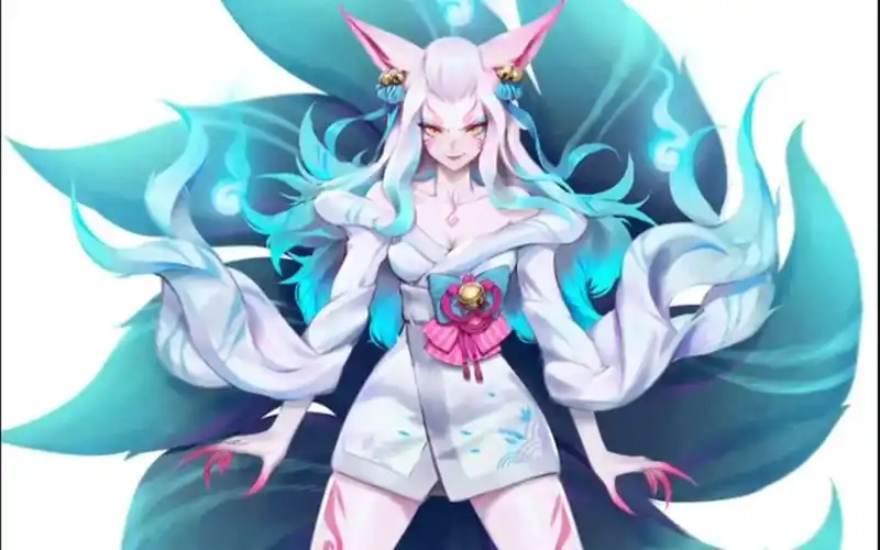 【英雄联盟拳头画师】灵魂莲华系列 阿狸变身皮肤 原画设计