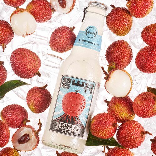 碧山村荔枝汽水6瓶装225ml果汁型碳酸饮料解辣去腻网红气泡水饮料