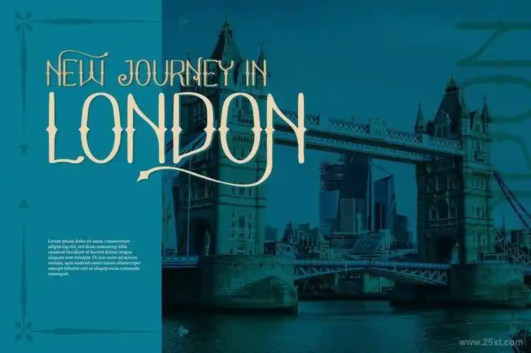 经典复古的英国贵族字体midnight