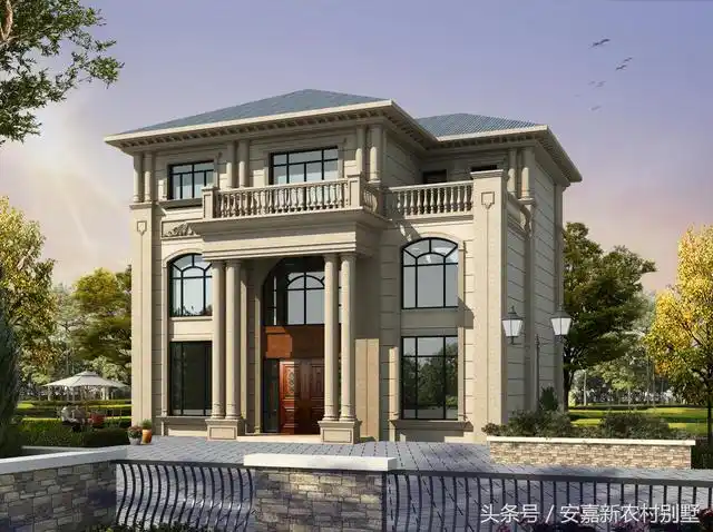 占地120平方米的农村三层别墅设计图简单大气这房子你能打几分