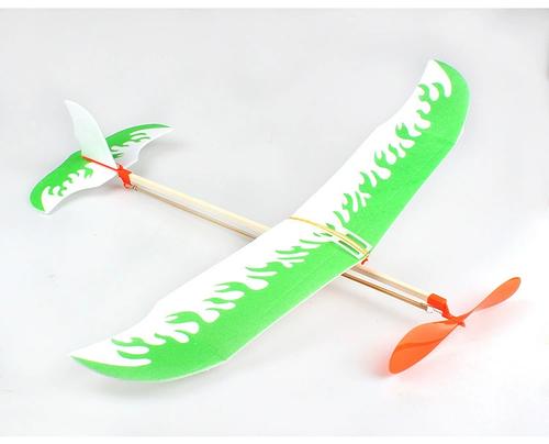 中小学生航模比赛雷鸟橡皮筋动力滑翔飞机学校手工拼装飞机模型