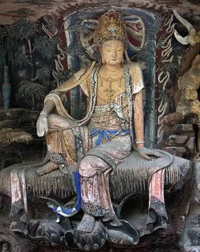 安乐毗卢洞的紫竹观音